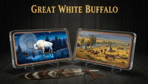 10oz .999 ADVP Copper Bullion Bar The Great White Buffalo Bar - Captain’s Chest Bullion