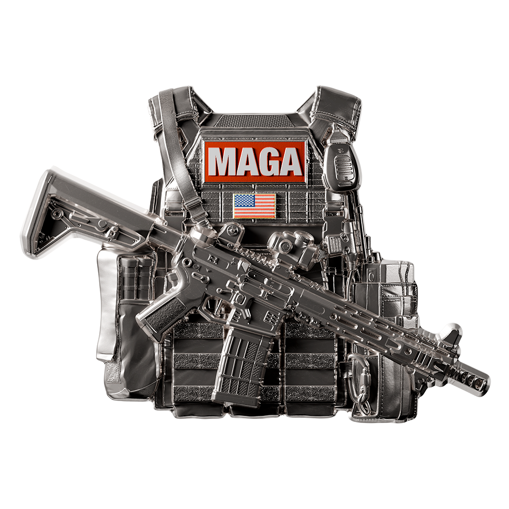 2024 MAGA Bulletproof Vest 2 oz .999 Pure Silver Medal