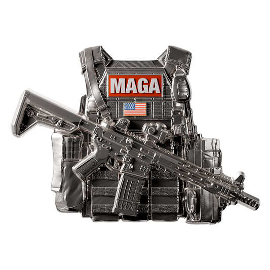 2024 MAGA Bulletproof Vest 2 oz .999 Pure Silver Medal