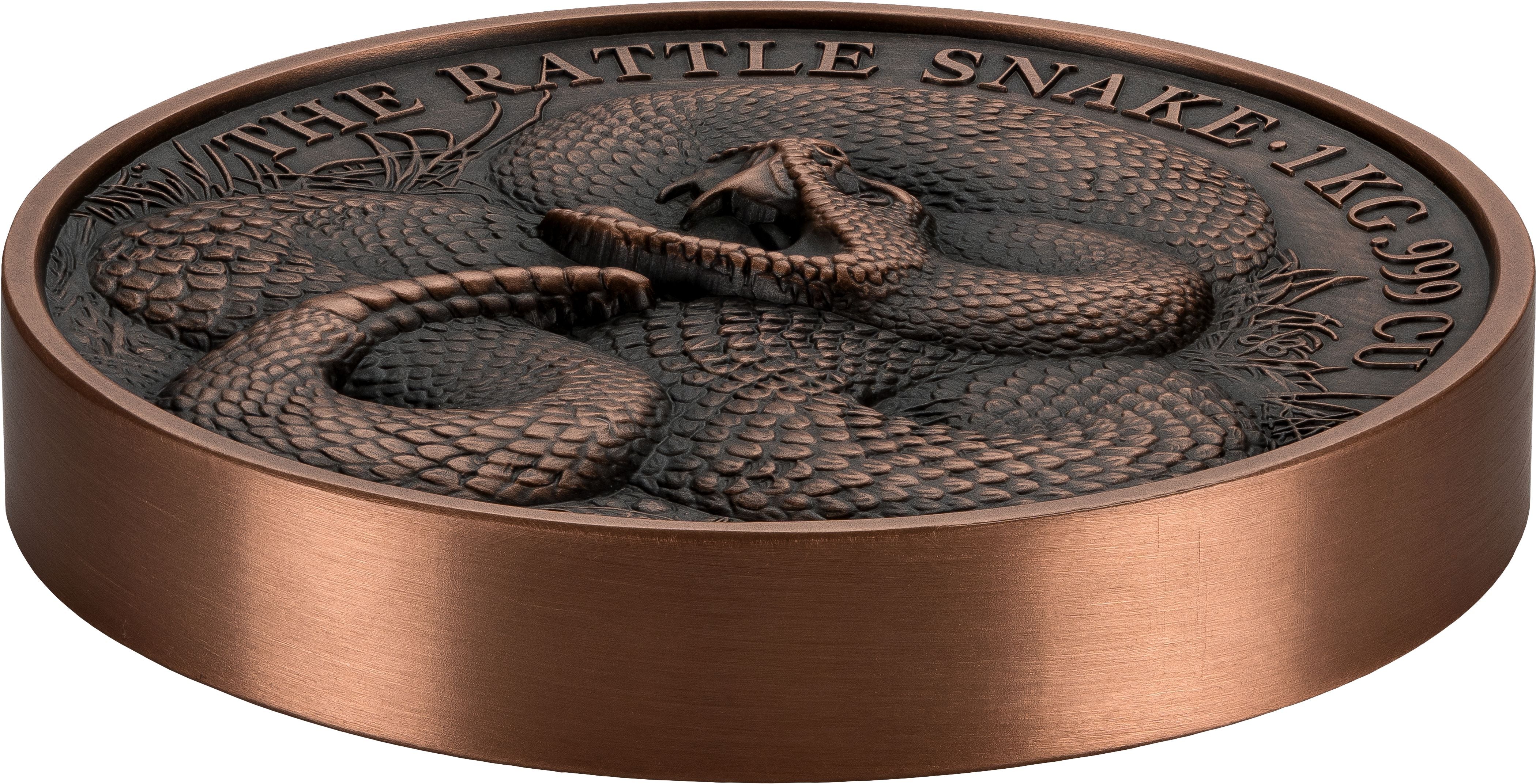 2025 Benin Lunar Year of the Snake High Relief Copper Kilo 1000 gram Coin