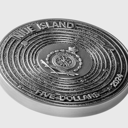 2024 Niue The Solar System 2oz .999 Colorized Silver Coin