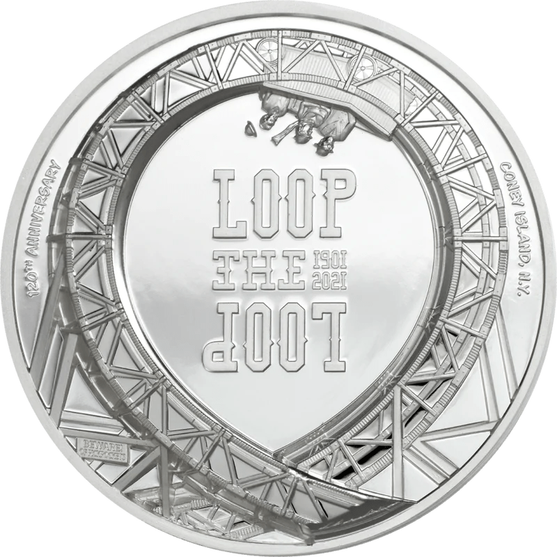 Loop the Loop silver 1 oz 999 COOK ISLANDS 2021 silver coin