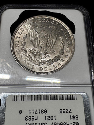 1921 NGC MS63 NGC Morgan S Mint Morgan Silver Dollar - Captain’s Chest Bullion