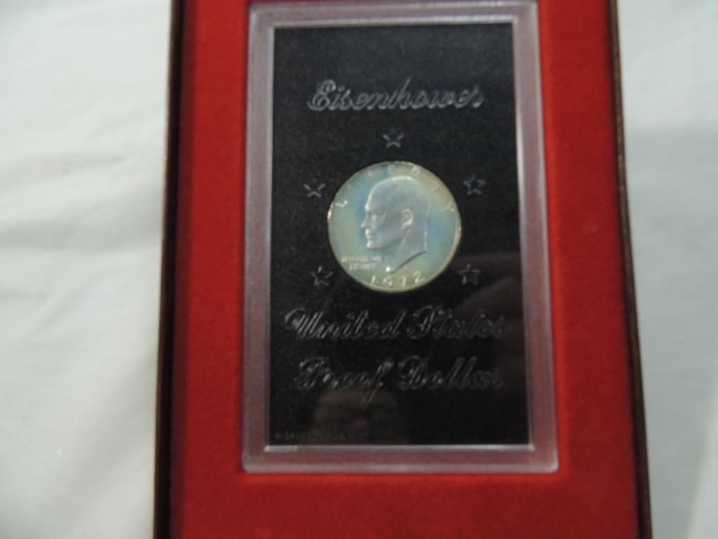 1972 Eisenhower Proof Dollar Captain’s Chest Bullion