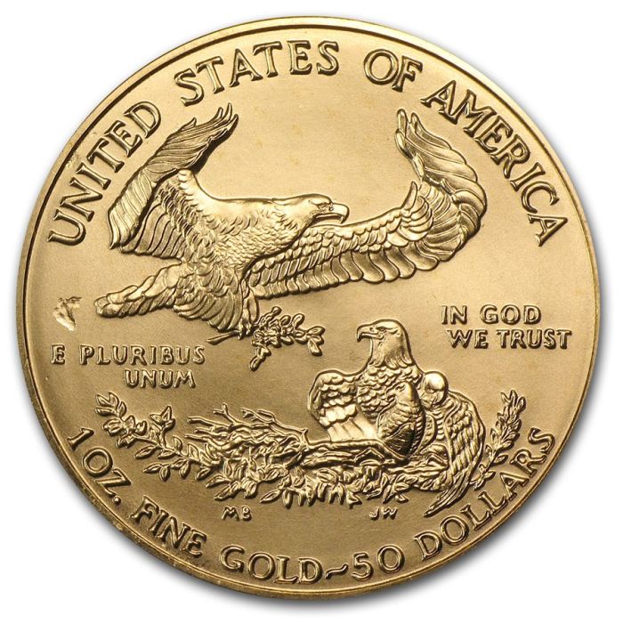 1986 1/2 oz American Eagle .9167 Gold Coin (MCMLXXXVI) - First year of issue! Captain’s Chest Bullion