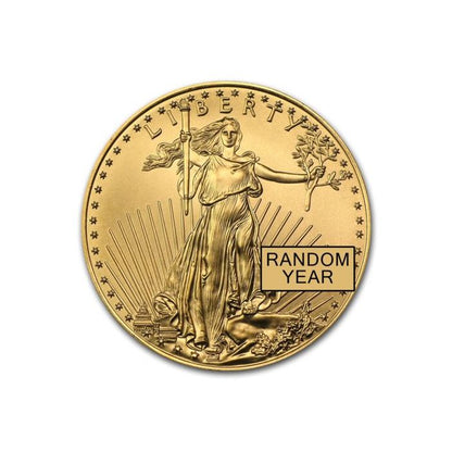 1986 1/2 oz American Eagle .9167 Gold Coin (MCMLXXXVI) - First year of issue! Captain’s Chest Bullion