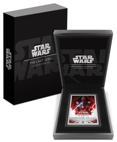 New Zealand Mint 2024 5oz .999 Silver Coin Star Wars The Last Jedi Colorized