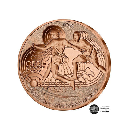 Olympic Games Paris 2024 - Blind Football - 1/4€ copper coin 2022