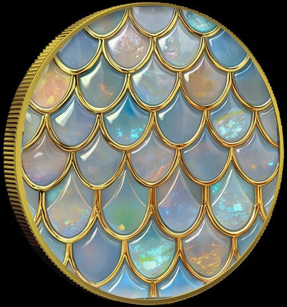 2024 ASE Opal Viper Edition 1oz Gold Gilded Silver Coin