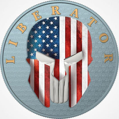 2021 One Soul "The Liberator" Valor 1 Oz Silver Coin - The Dark Side