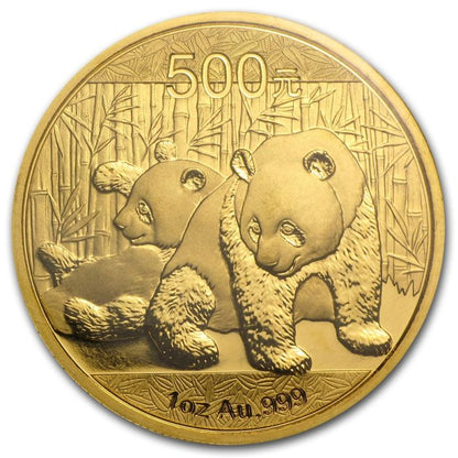 2010 1 oz China Panda .999 Gold Coin Captain’s Chest Bullion