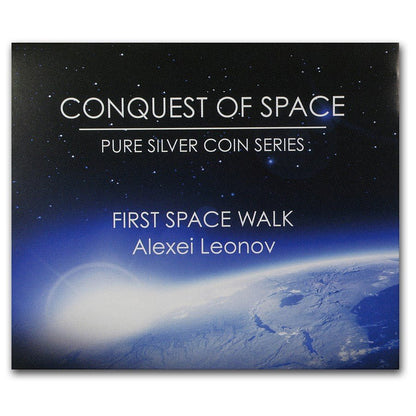 2011 Niue 2usd First Space Walk .999 Proof 1 oz Silver Coin Captain’s Chest Bullion