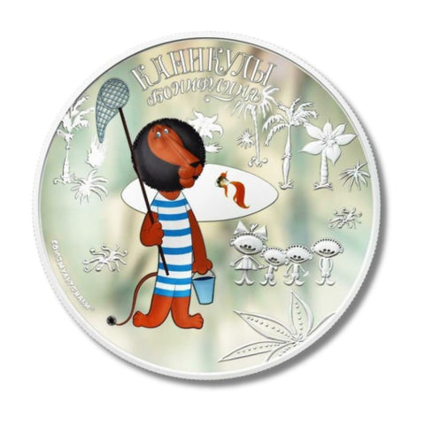 Cook Islands 2011 5USD  Soyuzmultfilm Boniface´s Holidays 1 Oz Silver Coin