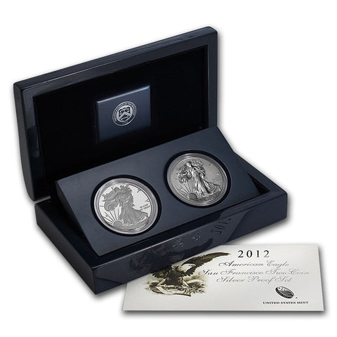 2012-S 2-Coin American Silver Eagle Set (75th Anniv)