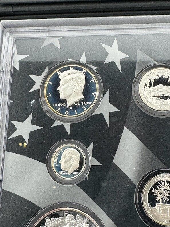 2013 United States Mint Limited Edition Silver Proof Set Complete Box U.S. COA Captain’s Chest Bullion