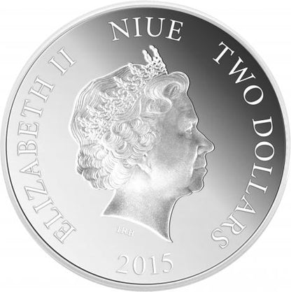 2015 1 OZ SILVER COIN – YEAR OF THE GOAT – NIUE – NEW ZEALAND MINT Captain’s Chest Bullion