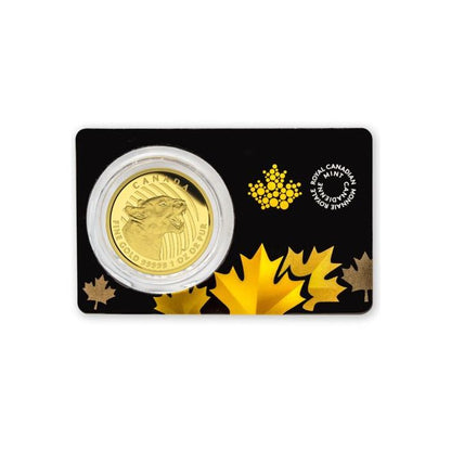 2015 1oz Canada Call Of The Wild Series - Gold Growling Cougar .99999 Gold Coin (In Assay) Captain’s Chest Bullion