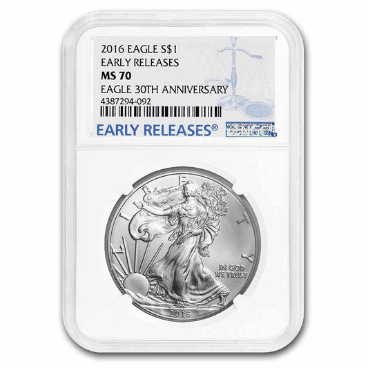 2016 American Silver Eagle MS 70 NGC Early Releases Captain’s Chest Bullion