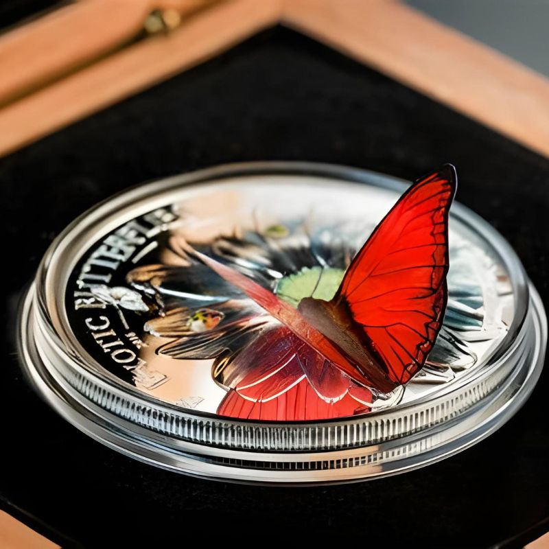 2016 Exotic Butterflies in 3D CIT Mint .999 Silver Coin