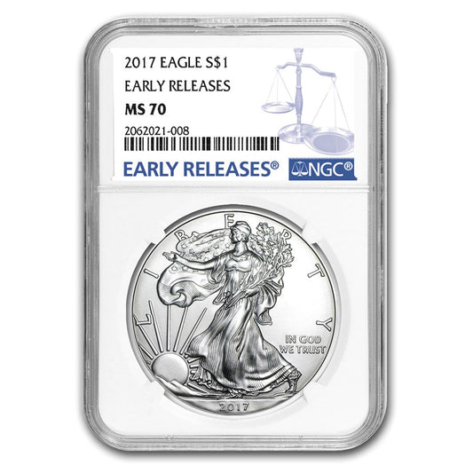 2017 american Silver Eagle Early Release Ms70 Captain’s Chest Bullion