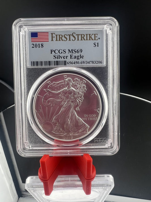 2018 pcgs Ms69 1st Strike 35th Anniversary ms69 1 Oz Captain’s Chest Bullion