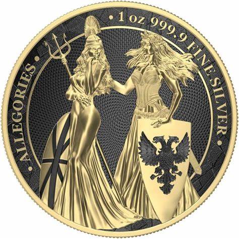 2019 Germania The Allegories Britannia Germania Gold Black Varnish Captain’s Chest Bullion