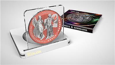 2019 Germany 5 Mark Columbia & Germany i-Color - Salmon 1 Oz Silver Coin Captain’s Chest Bullion