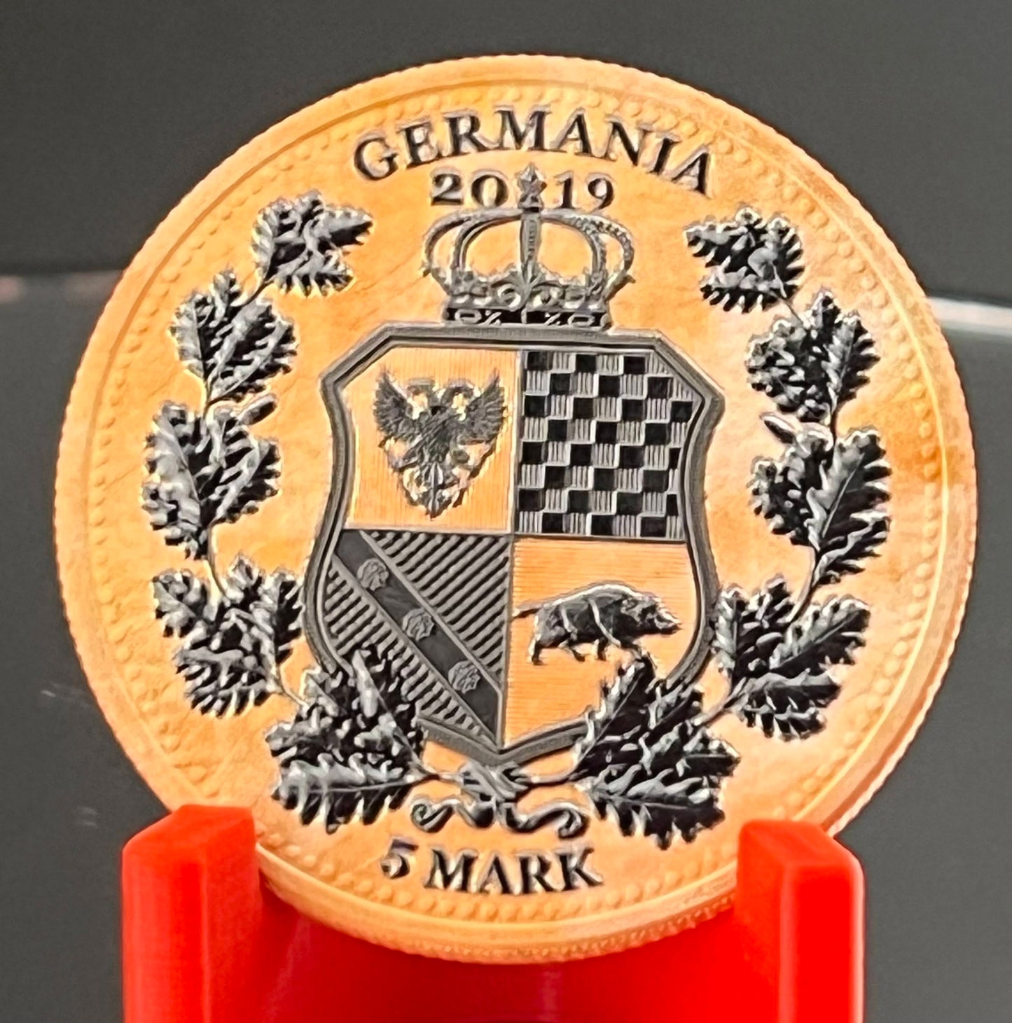 2019 The Allegories Columbia & Germania - Terracotta Captain’s Chest Bullion