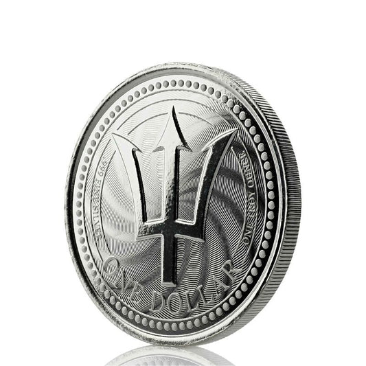 2019 Barbados Trident – 1 Troy Ounce .999 Fine Silver