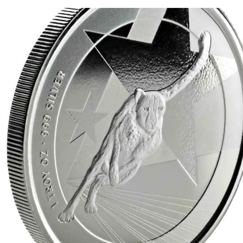 2019 Cameroon Cheetah – 1 Troy Ounce .999 Fine Silver