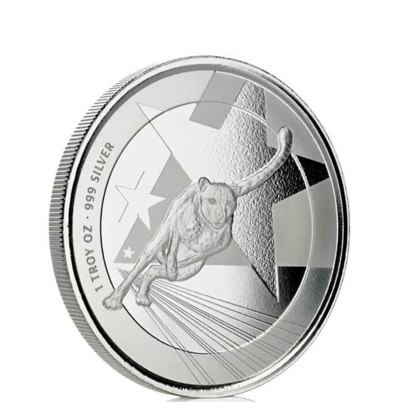 2019 Cameroon Cheetah – 1 Troy Ounce .999 Fine Silver