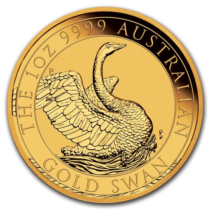 2020 1 oz Australia Swan .9999 Gold Coin BU Captain’s Chest Bullion