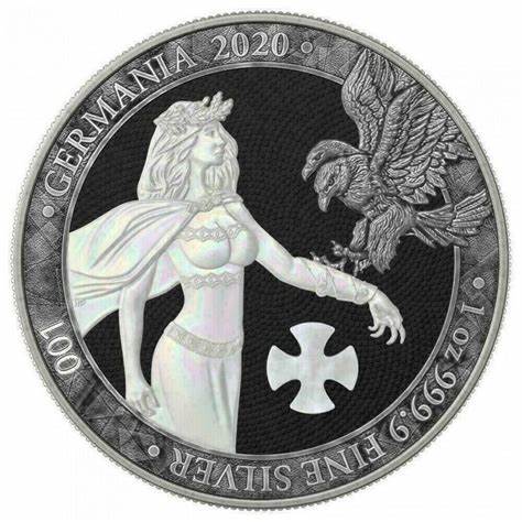 2020 Germania Mother Of Pearl Cross Antique, Hologramm, Numbering Captain’s Chest Bullion
