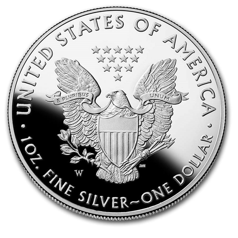 2020-W Proof American Silver Eagle with Box & COA Captain’s Chest Bullion