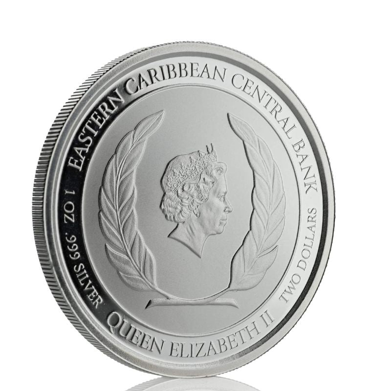 2020 EC8 Anguilla Coat of Arms – 1 Troy Ounce .999 Fine Silver