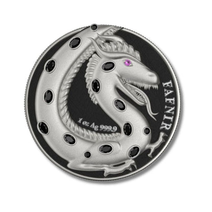 2020 Germania 2 x 5 Mark Fafnir Set – Silver Gloss and Silver Matt – Two 1 oz Silver Coins with contrasting finishes.