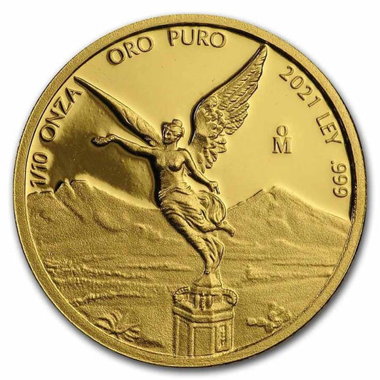 2021 1/10oz Mexico Libertad .999 Gold Proof Coin323.83 Captain’s Chest Bullion