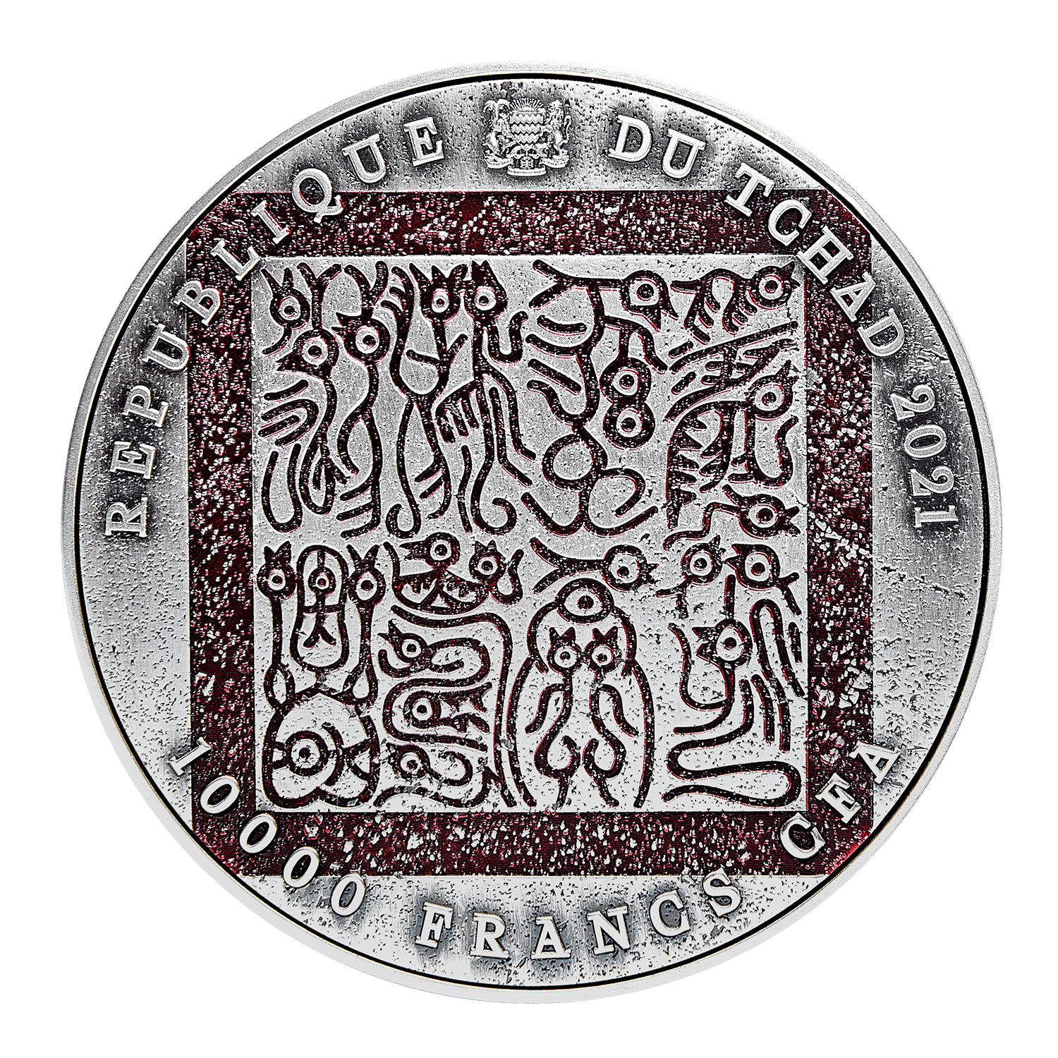 2021 Tchad The Three Kingdom Series – Lu Bu 2 oz Silver Coin