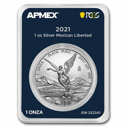 2021 Mexico 1 oz Silver Libertad MD Premier PCGS FirstStrike Captain’s Chest Bullion