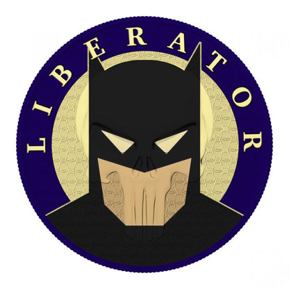 2021 The Dark Side Batman Liberator Superhero 1 Ozt 999 Silver Coin Captain’s Chest Bullion