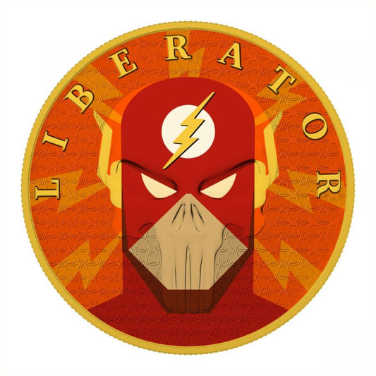 2021 The Dark Side Flash Liberator Superhero 1 Ozt .999 Silver Coin Captain’s Chest Bullion