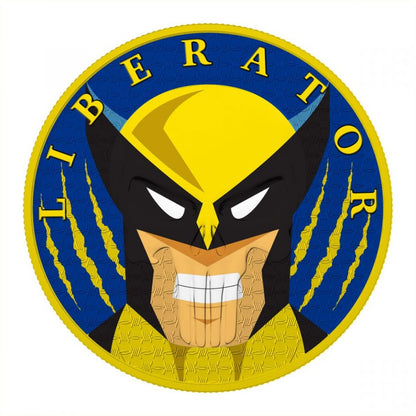 2021 The Dark Side Wolverine Liberator Superhero 1 Ozt.999 Silver Coin Captain’s Chest Bullion