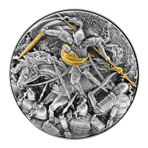 2021 Tchad The Three Kingdom Series – Zhao Yun 2 oz Silver Coin