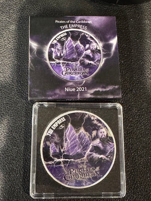2021 Niue Empress 1oz Colorized .999 Silver Coin - Captain’s Chest Bullion