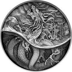 2021 Tchad The Dragon King of the Four Seas Series – Ao Shun/ Black Dragon 2 oz Silver Coin