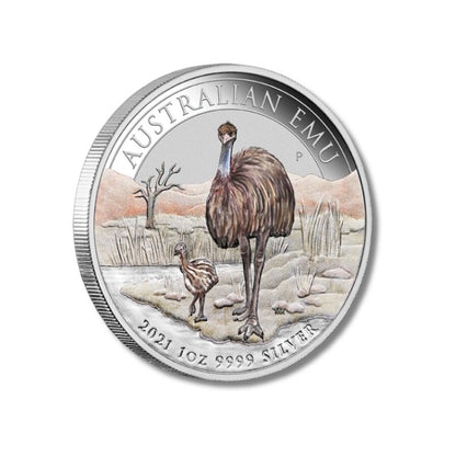 2021 Australia Emu Melbourne ANDA Show 1oz Silver Coin NGC MS 70