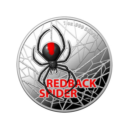 2021 Australia Redback Spider 1oz Silver Colorized Coin NGC PF 70