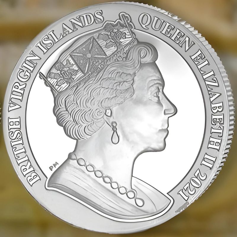 2021 BVI 100th Ann. Last Morgan & First Peace Dollar 2 oz .999 Silver Proof Coin
