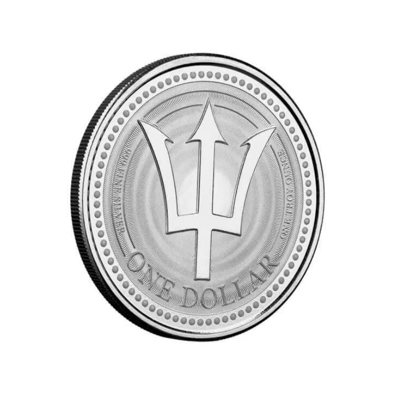 2021 Barbados Trident – 1 Troy Ounce .999 Fine Silver