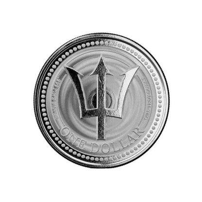 2021 Barbados Trident – 1 Troy Ounce .999 Fine Silver